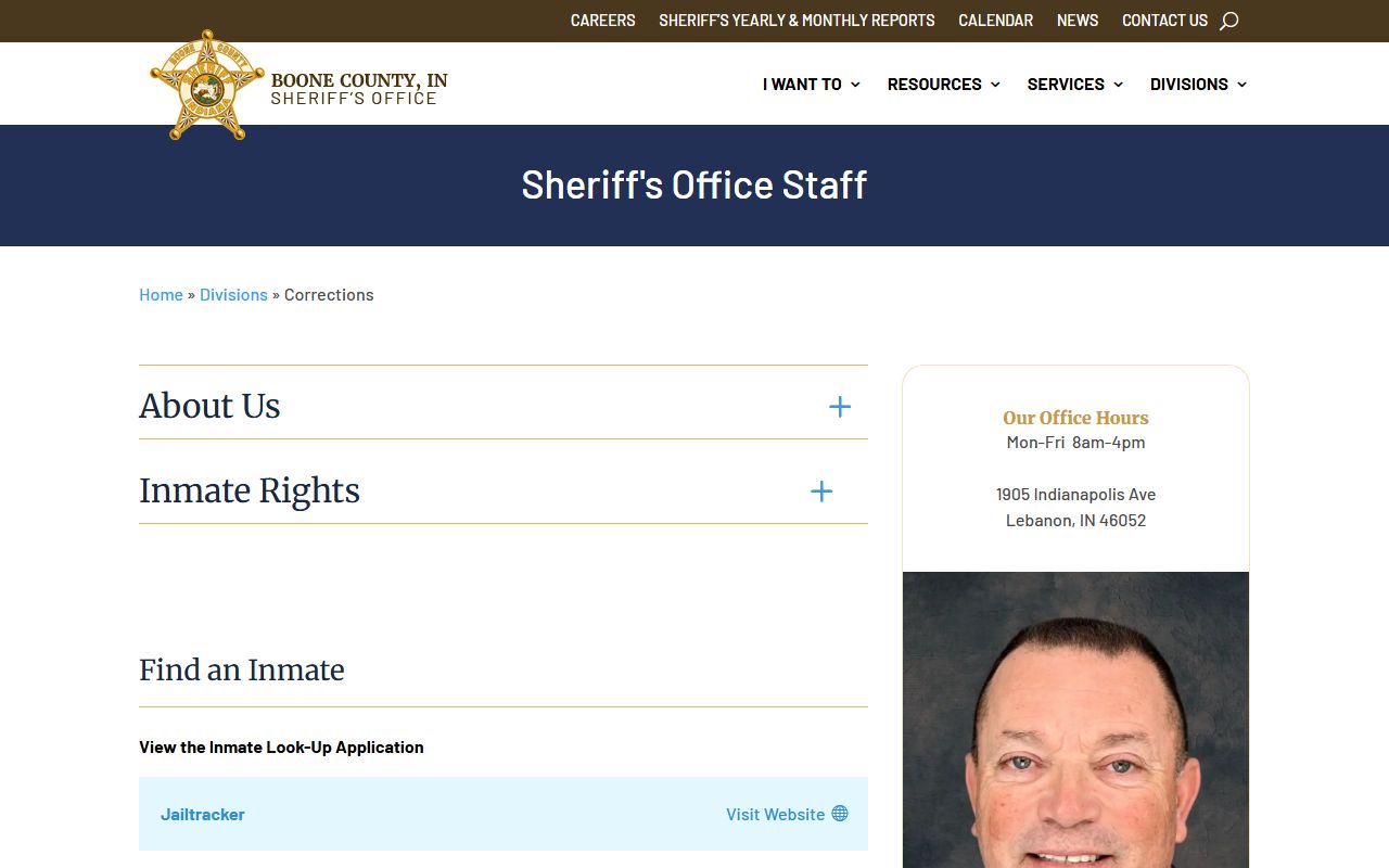 Boone County Jail corrections overview and inmate records information